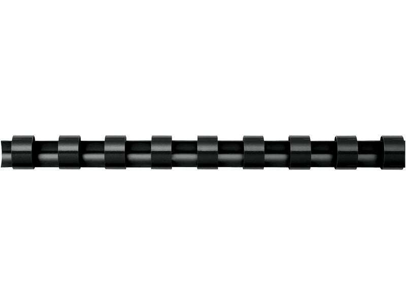 Fellowes Plastic Comb Binding Spines, 1/4 Inch Diameter, Black, 20 Sheets, 100 Pack (52366) - Image 2
